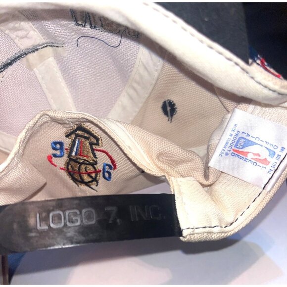 Vtg NOS Chicago Bulls NBA Champions '96 Snapback Hat Logo Athletic Official Lock - Picture 9 of 9